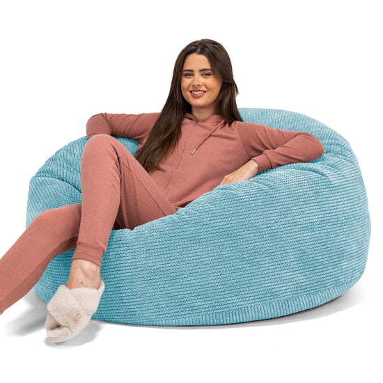 Sækkestol Sofa 'Mammut' - Pom Pom Turkis Blå 01