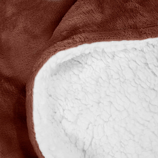 Sherpa Tæppe - Sherpa fleece Brun 04