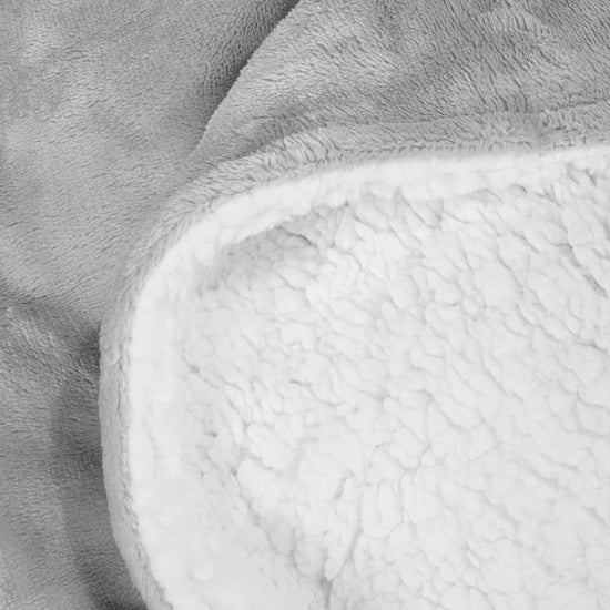 Sherpa Tæppe - Sherpa fleece Lysegrå 04