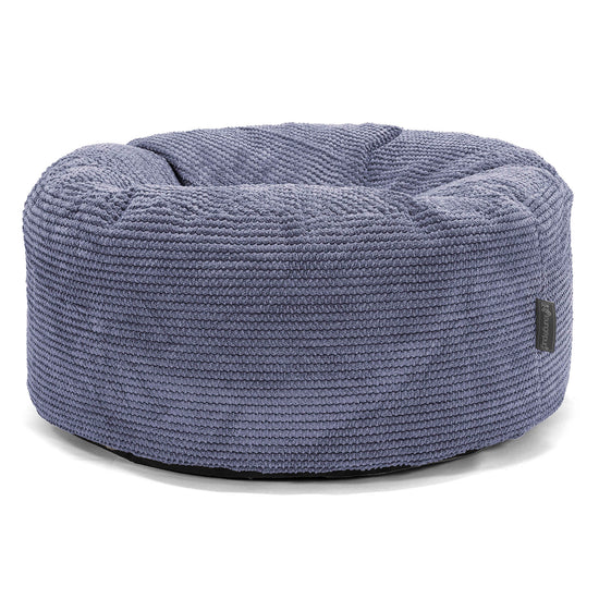 Rund Puf - Pom Pom Lilla 01