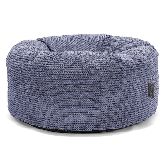 Rund Puf - Pom Pom Lilla 01