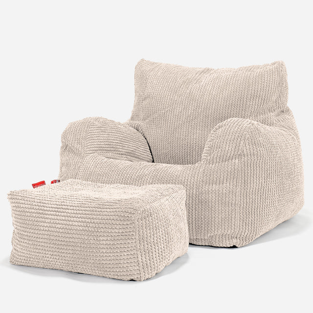 Lænestol - Pom Pom Cremefarvet 02