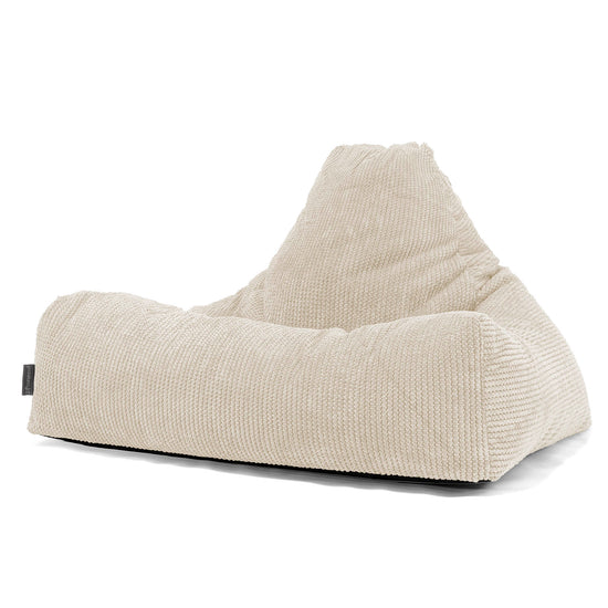 Lounge Sækkestol - Pom Pom Cremefarvet 01