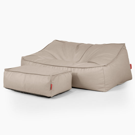 Sloucher Sækkesofa - Vegansk Læder Elfenben 02