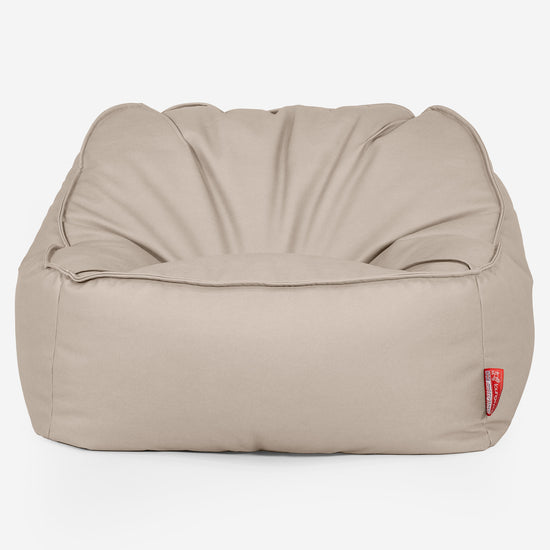 Sloucher Sækkestol - Vegansk Læder Elfenben 01