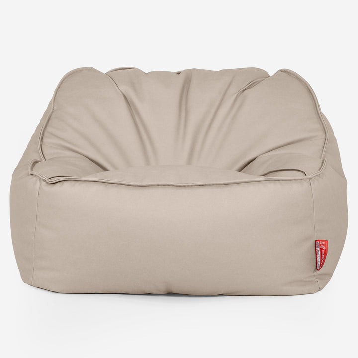 Sloucher Sækkestol - Vegansk Læder Elfenben 01