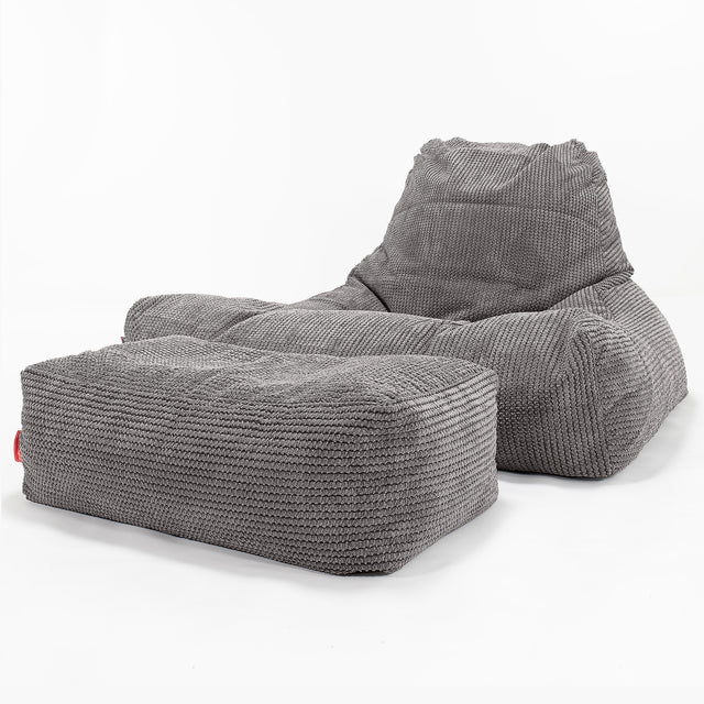 Lounge Sækkestol Sofa XXL - Pom Pom Kul Grå 02