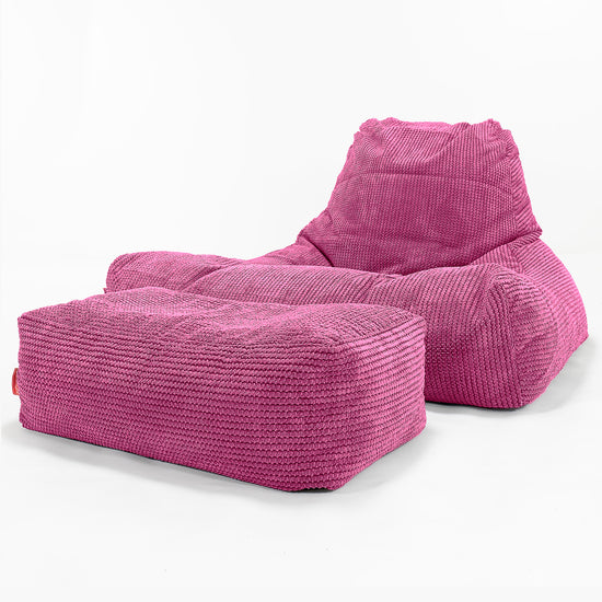 Lounge Sækkestol Sofa XXL - Pom Pom Pink 02