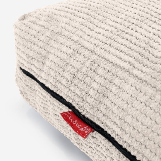 Stor Gulvpude - Pom Pom Cremefarvet 02