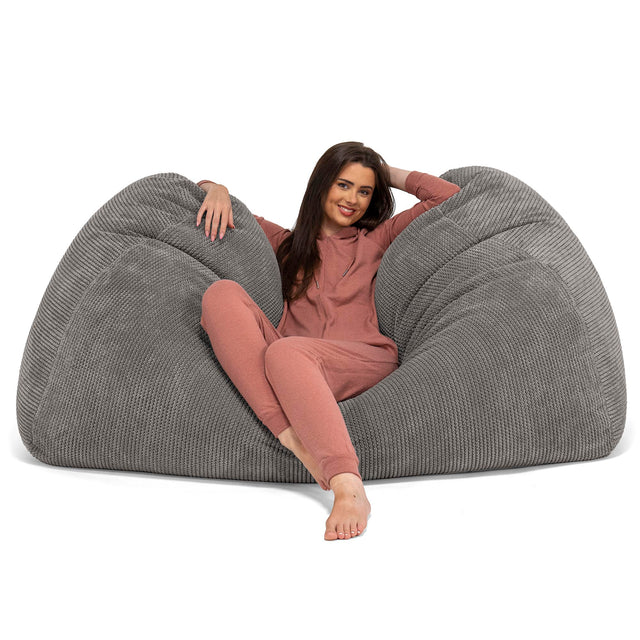 Stor Sækkestol Sofa - Pom Pom Kul Grå 03