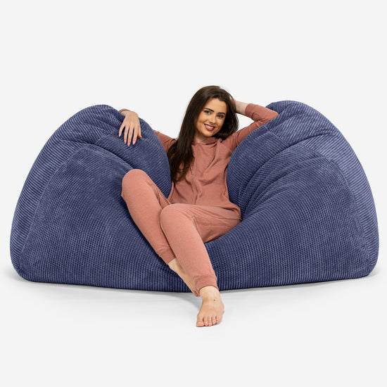 Stor Sækkestol Sofa - Pom Pom Lilla 02