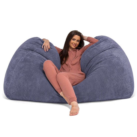 Stor Sækkestol Sofa - Pom Pom Lilla 03