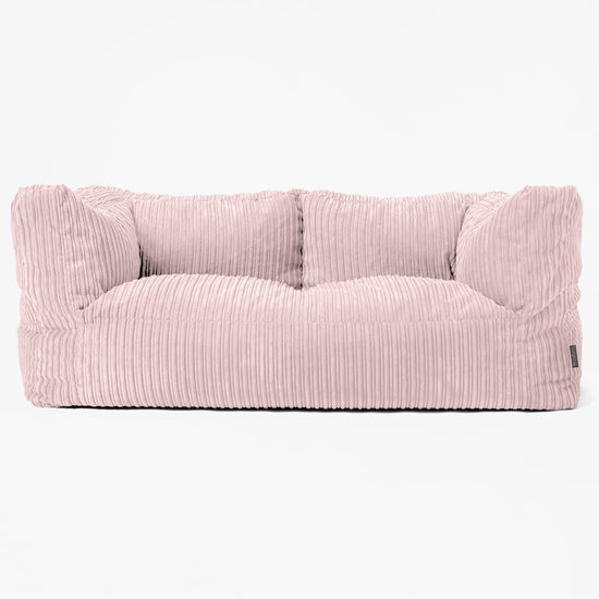 Albert Sækkestol Sofa 2 pers - Klassisk Jernbanefløjl Blush Lyserød 01