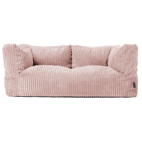 Albert Sækkestol Sofa 2 pers - Klassisk Jernbanefløjl Blush Lyserød 01