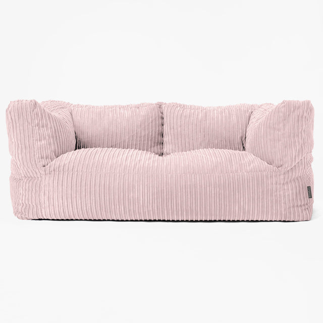 Albert Sækkestol Sofa 2 pers - Klassisk Jernbanefløjl Blush Lyserød 01