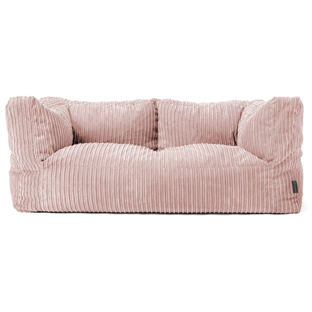 Albert Sækkestol Sofa 2 pers - Klassisk Jernbanefløjl Blush Lyserød 01