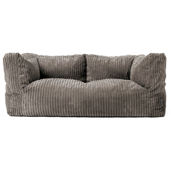 Albert Sækkestol Sofa 2 pers - Klassisk Jernbanefløjl Grafit Grå 01