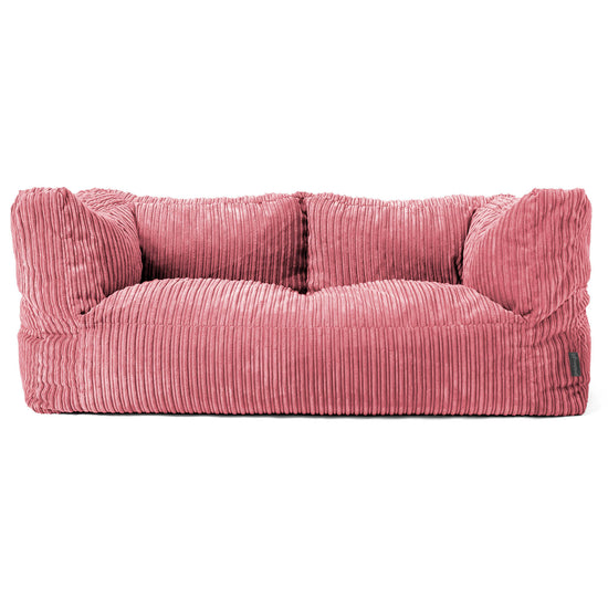 Albert Sækkestol Sofa 2 pers - Klassisk Jernbanefløjl Koral 01