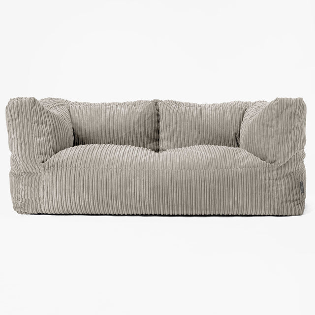 Albert Sækkestol Sofa 2 pers - Klassisk Jernbanefløjl Mink 01