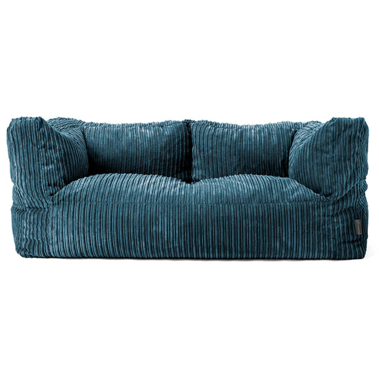Albert Sækkestol Sofa 2 pers - Klassisk Jernbanefløjl Navy 01
