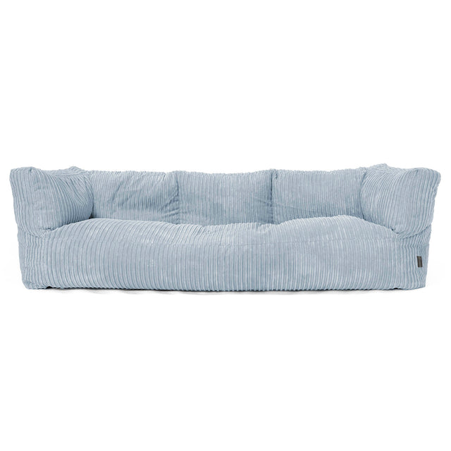 Albert Sækkestol Sofa 3 pers - Klassisk Jernbanefløjl Baby Blå 01