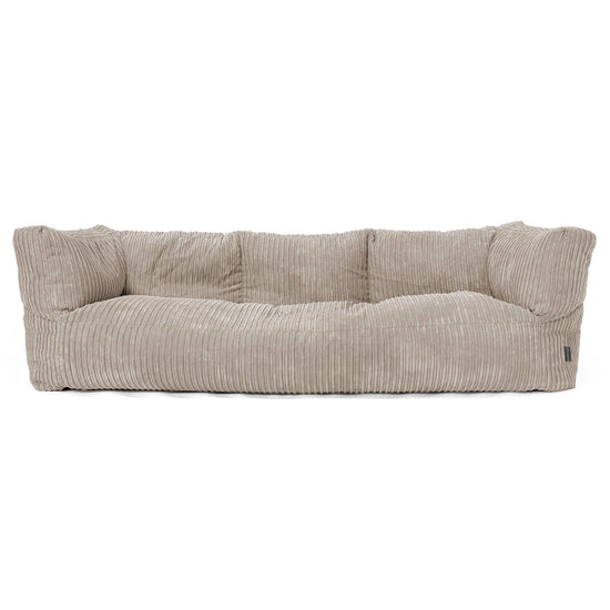 Albert Sækkestol Sofa 3 pers - Klassisk Jernbanefløjl Mink 01