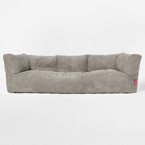 Albert Sækkestol Sofa 3 pers - Klassisk Jernbanefløjl Mink 01