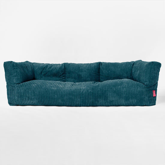 Albert Sækkestol Sofa 3 pers - Klassisk Jernbanefløjl Turkis 01