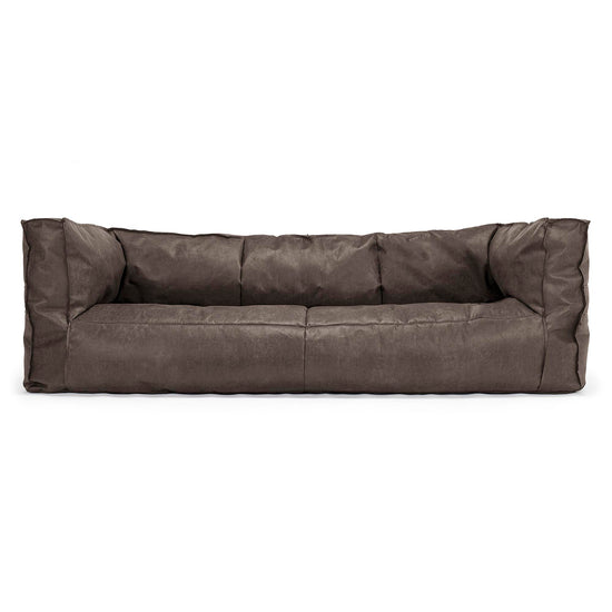 Albert Sækkestol Sofa 3 pers - Nødstedte Læder Skifergrå 01