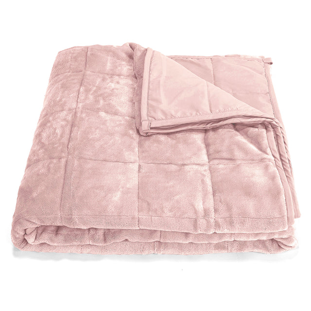Vægtet Tæppe til Voksne - Flannel fleece Bleg Lyserød 01