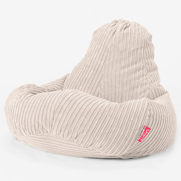 Ultra Lux-gaming-sækkestol - Klassisk Jernbanefløjl Elfenben 01