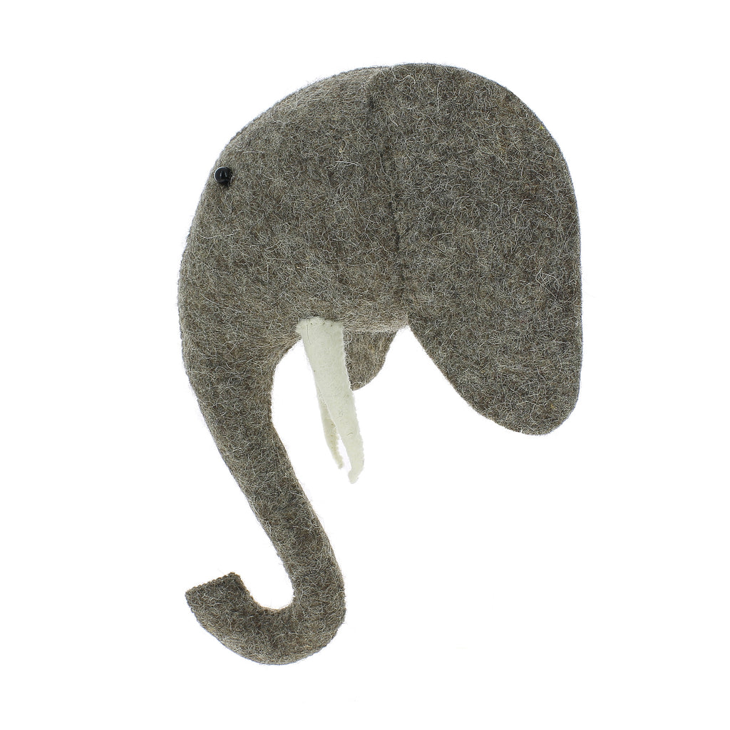 Mini Dyrehoved til Væg - Elefant 03