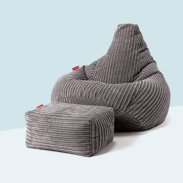 Lounge Pug® Interalli-uld, Sækkestol med høj ryg, den perfekte allround-sækkestol. Disse sækkestol er lavet til vokse og populær hos børn.