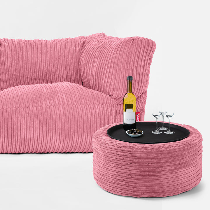 Albert Sækkestol Sofa 2 pers - Klassisk Jernbanefløjl Koral 03
