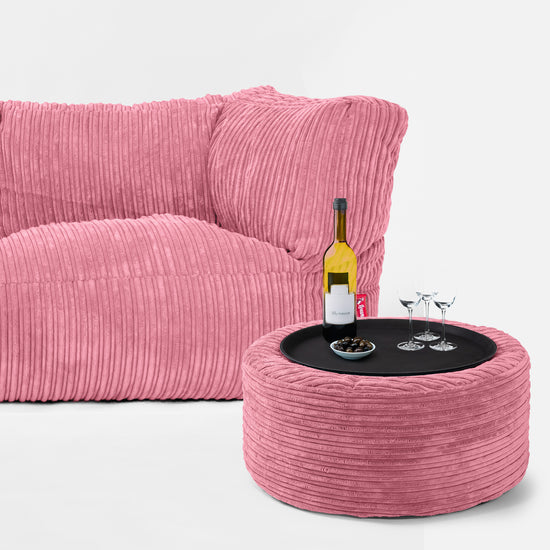 Albert Sækkestol Sofa 3 pers - Klassisk Jernbanefløjl Koral 03