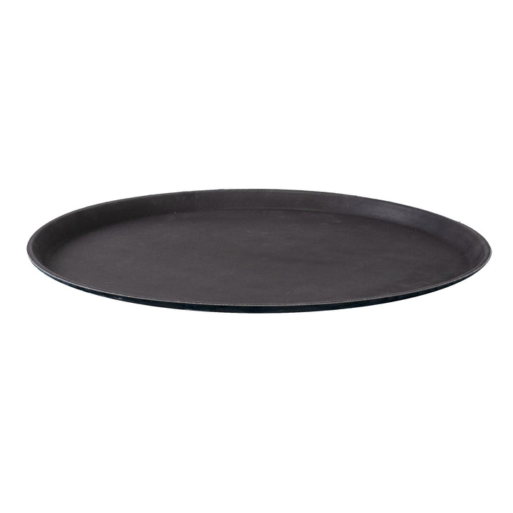Ottoman Puf med Bakke - Klassisk Jernbanefløjl Navy 04