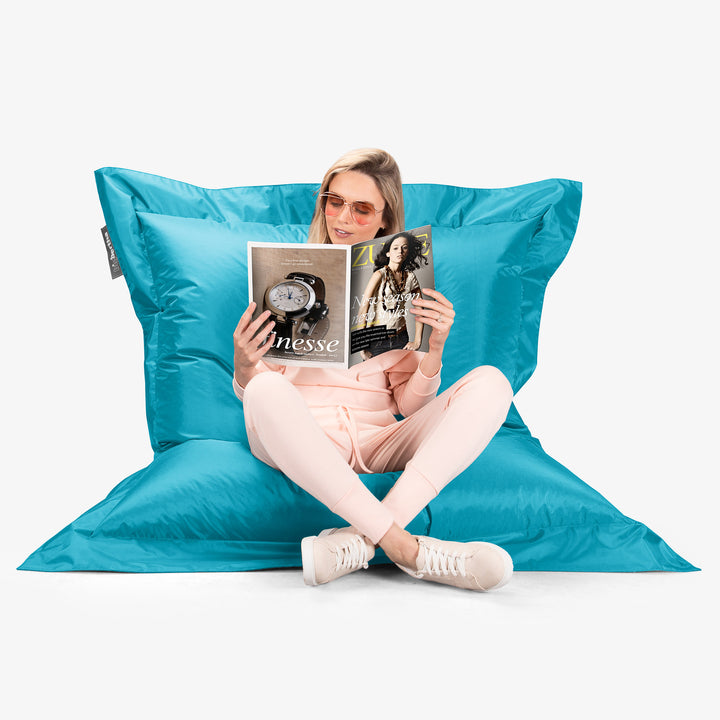 Sækkestol XXL Udendørs - SmartCanvas™ Cyan Blå 05