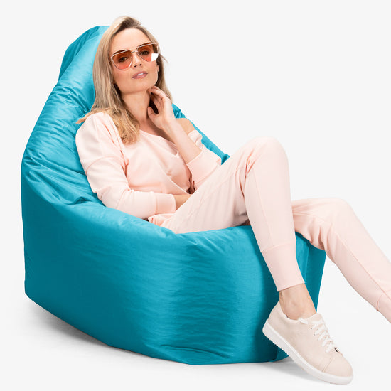 Sækkestol XXL Udendørs - SmartCanvas™ Cyan Blå 06