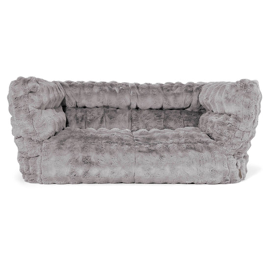 Louis Sækkestol Sofa 2 pers - Imiteret Pels Bubble Grå 01
