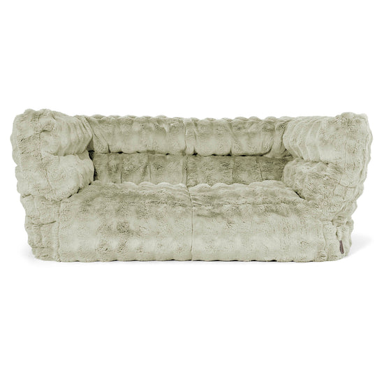 Louis Sækkestol Sofa 2 pers - Imiteret Pels Bubble Salviegrøn 01