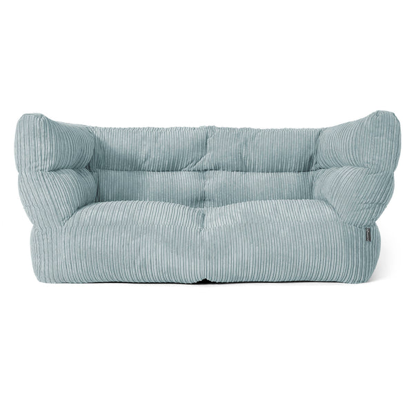 Louis Sækkestol Sofa 2 pers - Klassisk Jernbanefløjl Mintgrøn 01