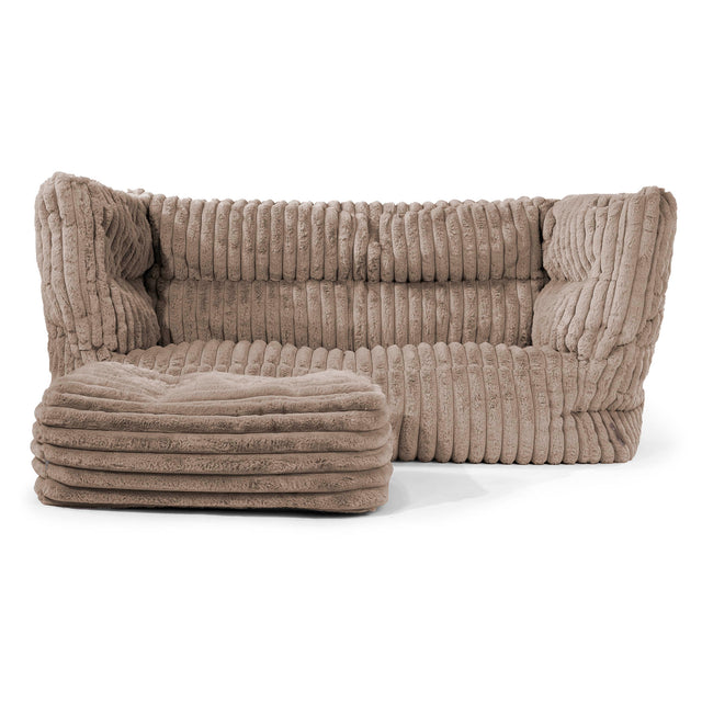 Louis Sækkestol Sofa 2 pers - Ultraplysfløjl Mink 02