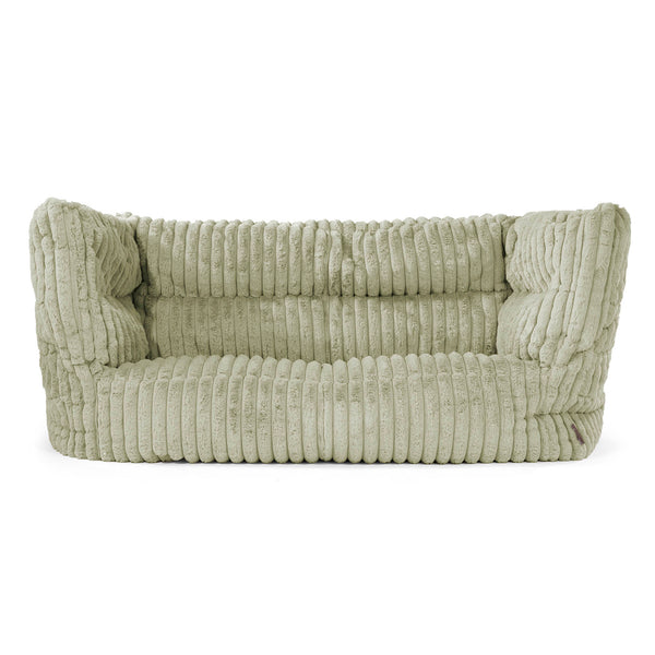 Louis Sækkestol Sofa 2 pers - Ultraplysfløjl Salviegrøn 01