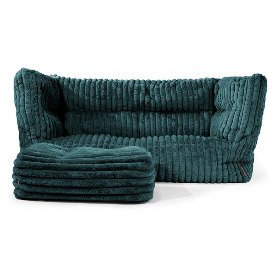 Louis Sækkestol Sofa 2 pers - Ultraplysfløjl Turkis 02