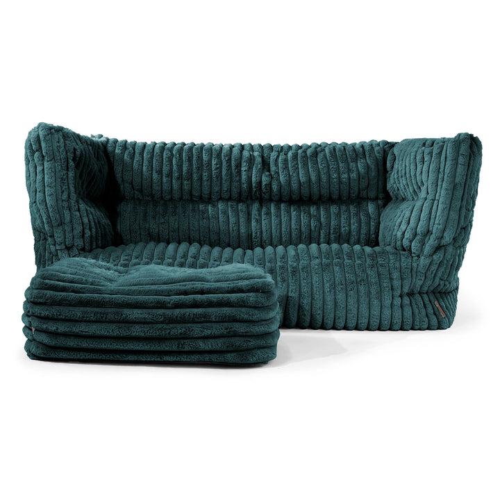 Louis Sækkestol Sofa 2 pers - Ultraplysfløjl Turkis 02