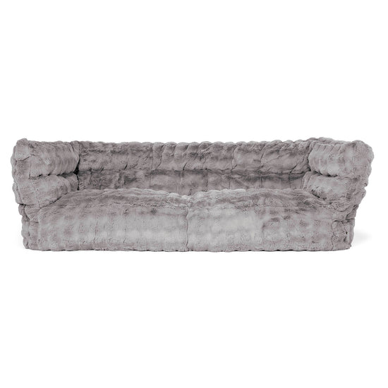 Louis Sækkestol Sofa 3 pers - Imiteret Pels Bubble Grå 01
