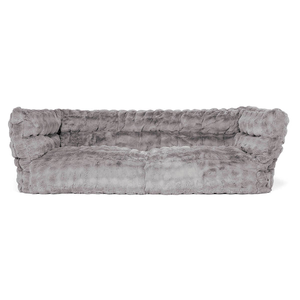 Louis Sækkestol Sofa 3 pers - Imiteret Pels Bubble Grå 01
