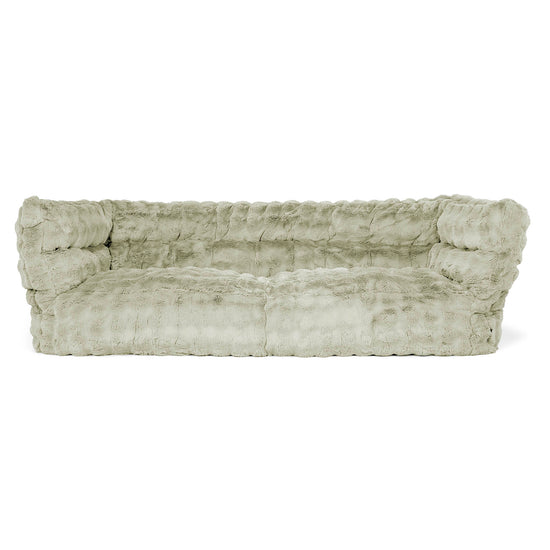 Louis Sækkestol Sofa 3 pers - Imiteret Pels Bubble Salviegrøn 01