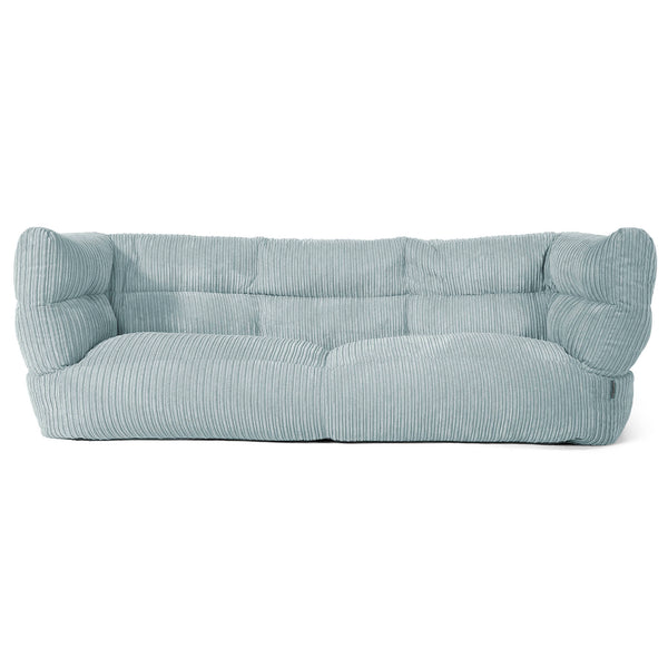 Louis Sækkestol Sofa 3 pers - Klassisk Jernbanefløjl Mintgrøn 01
