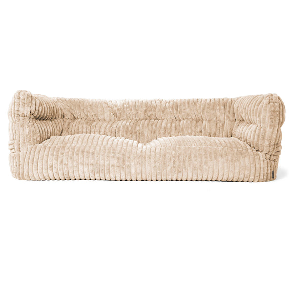 Louis Sækkestol Sofa 3 pers - Ultraplysfløjl Cremefarvet 01